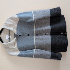 Deane & White Womens ColorBlock Lambswool Cardigan